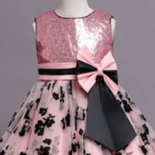 Peach Party Dress