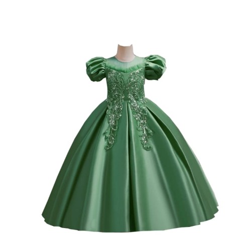 GREEN B LACE DRESS