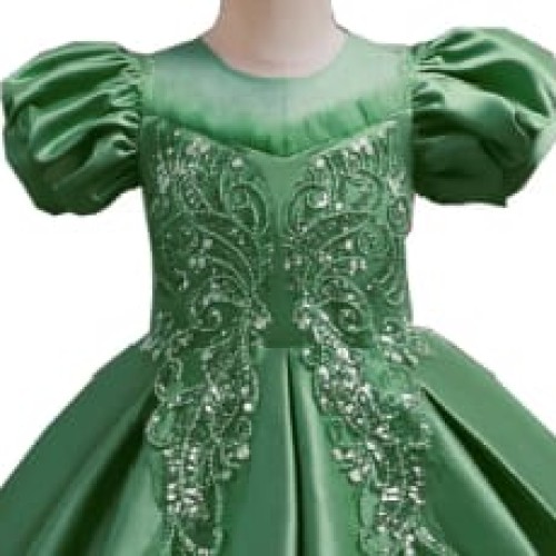 GREEN B LACE DRESS