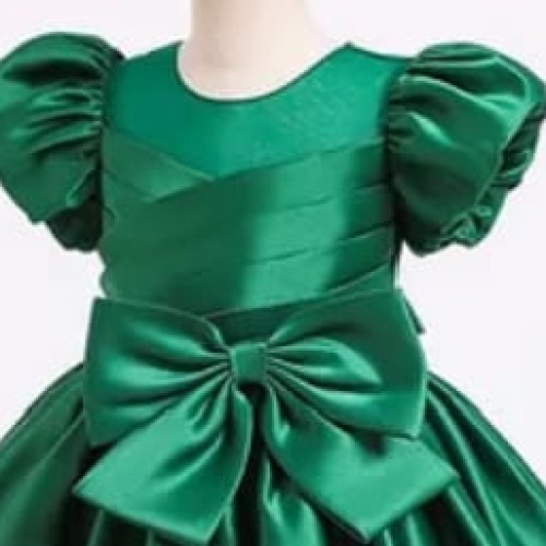 GREEN SHARTIN DRESS