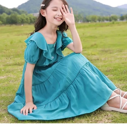 Blue Western Frock