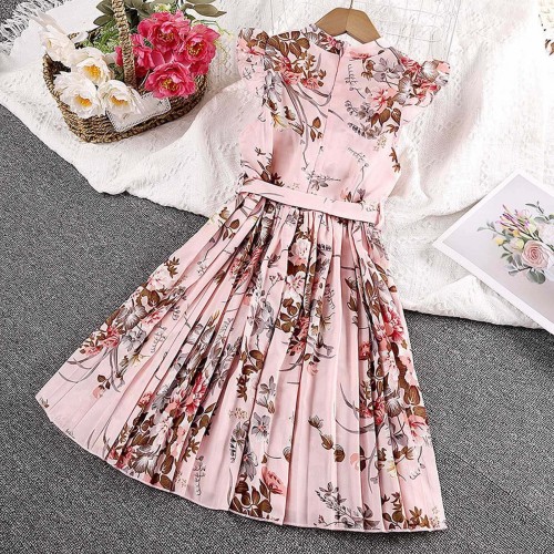 Floral plate pink