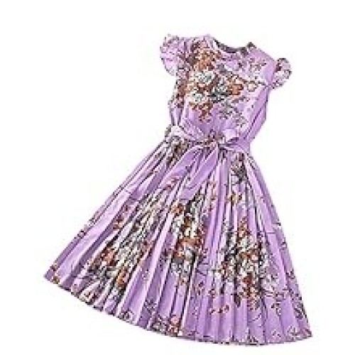 Floral plate purple