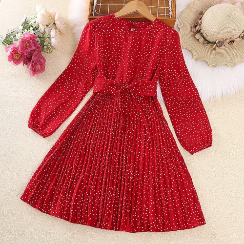 RED BALL PLATE DRESS