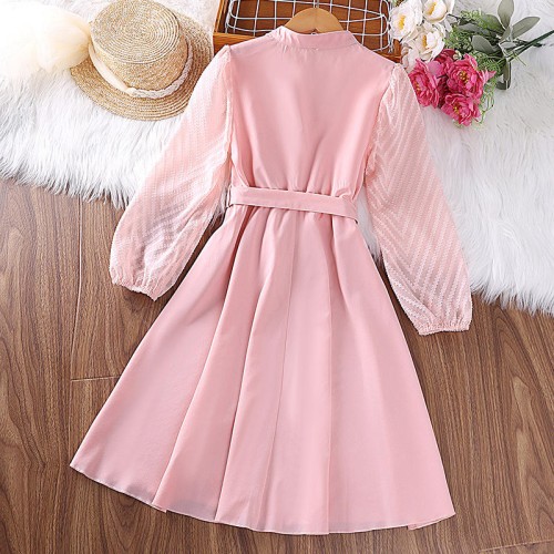 L PINK W DRESS