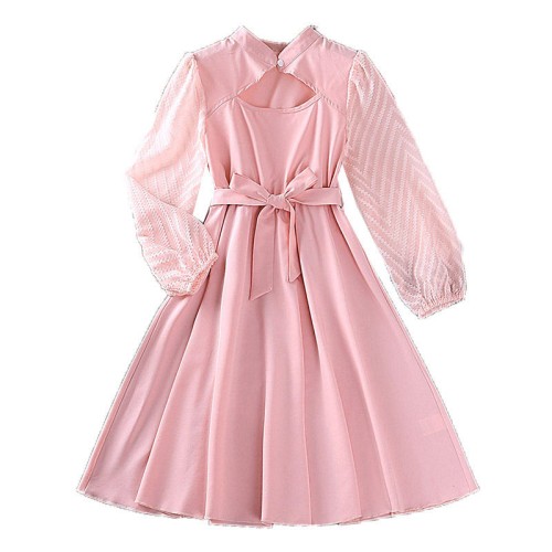 L PINK W DRESS