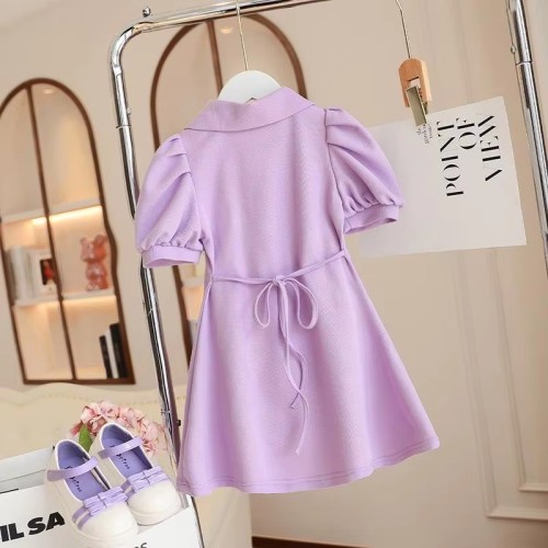 DRESS WITH BAG PURPLE
