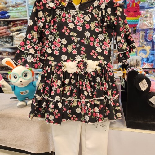 Floral Top White Pant