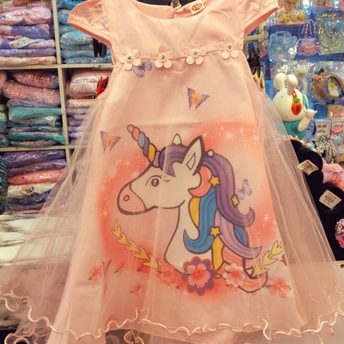 Pink Unicorn Frock