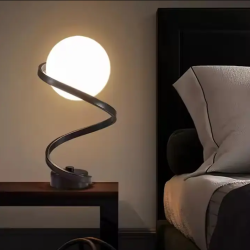 আধুনিক স্পাইরাল গ্লোব টেবিল ল্যাম্প