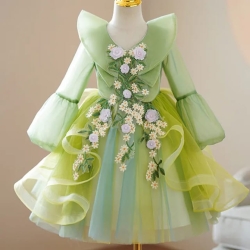 Lime Party Dress