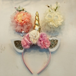 Golden Unicorn Headband