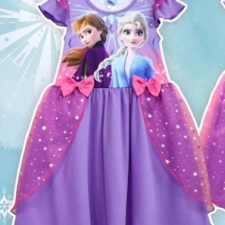 Purple Elsa Ana Frock