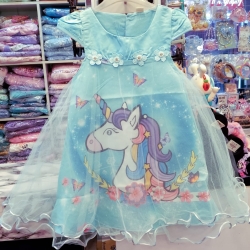 Blue Unicorn Frock